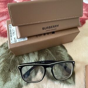 Burberry Black Eyeglasses with Tan Case